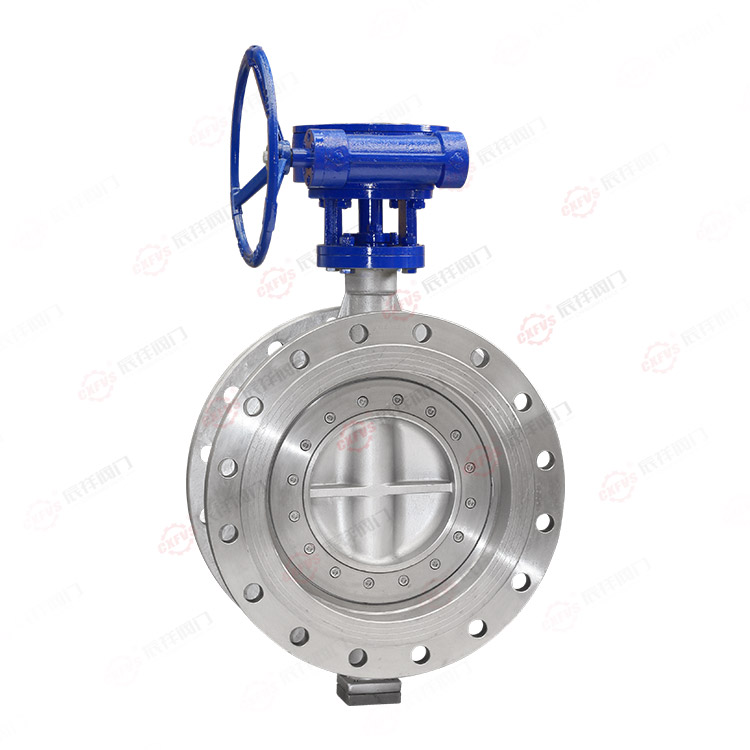 Worm gear stainless steel butterfly valve
