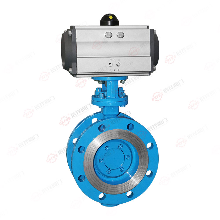 Pneumatic flange butterfly valve
