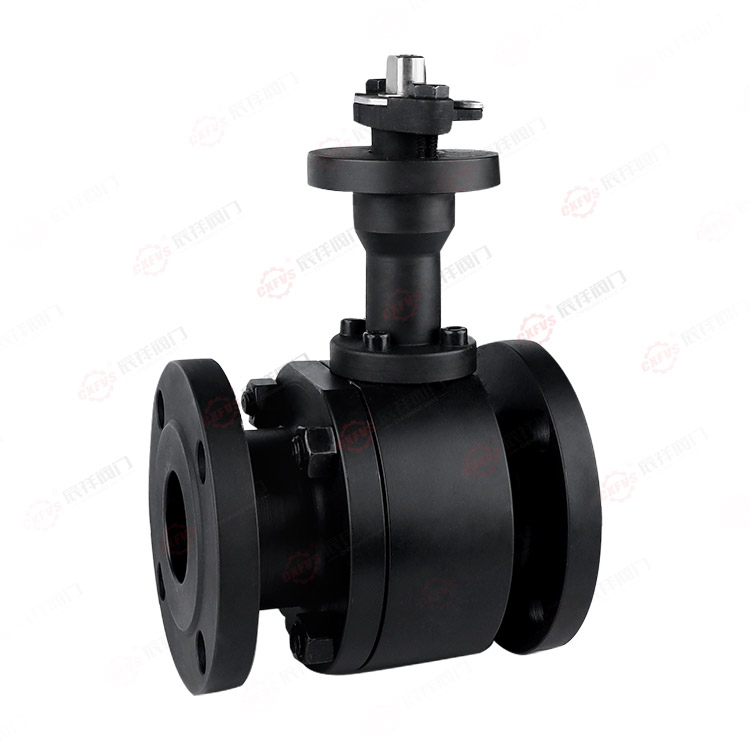 Forged steel two-piece flange ball valve