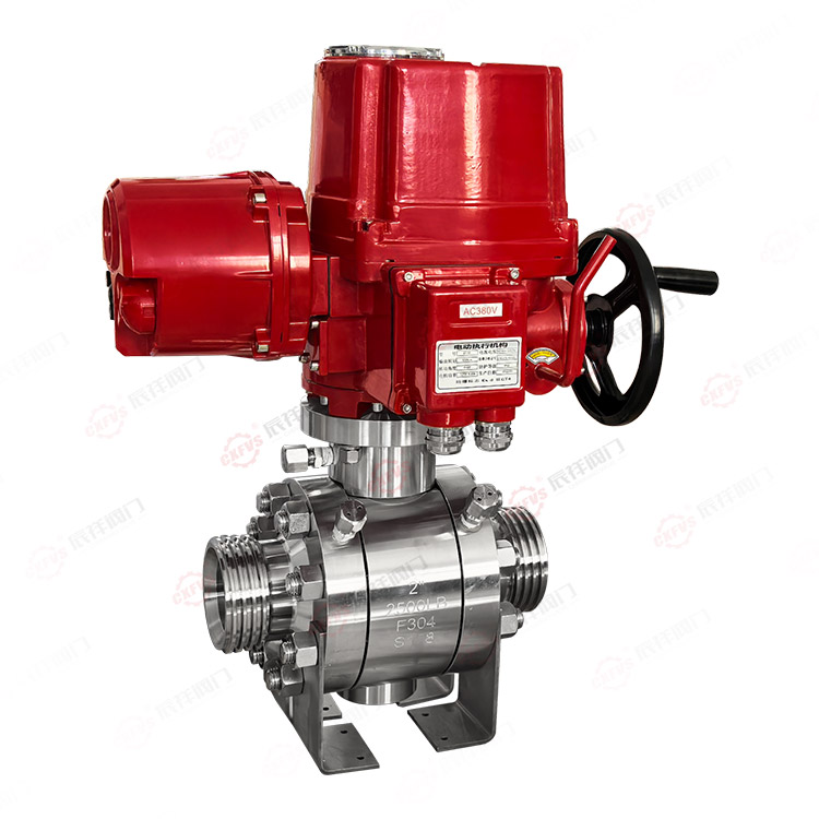 Electric forged steel external thread ball valve